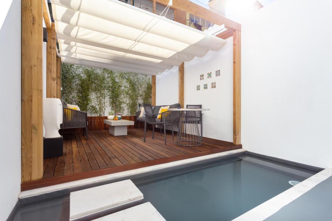 Stupendo- Two Rooms, Patio With Refreshing Pond-Center-Air Conditioning-Free Park Lisboa المظهر الخارجي الصورة